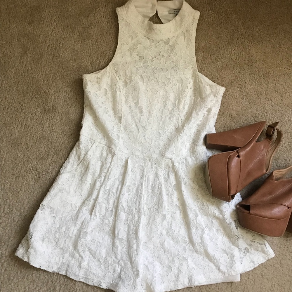 White Lace Romper